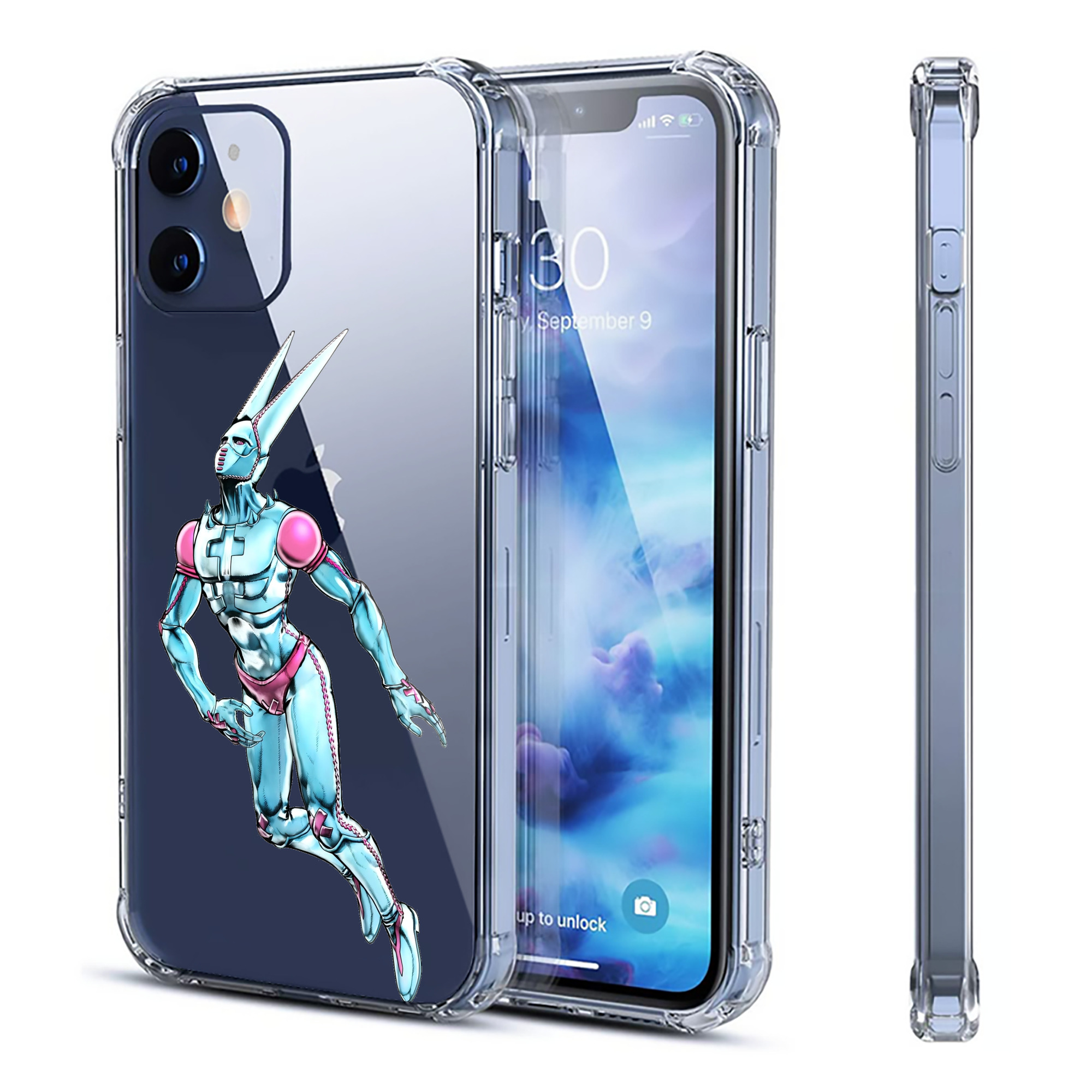 （画像用） ジョジョの奇妙な冒険 JoJo's Bizarre Adventure 【iPhone 12シリーズ対応】透明スマホケース（クリアソフトケース）